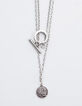 Women’s skeleton medallion multi-strand long necklace-6
