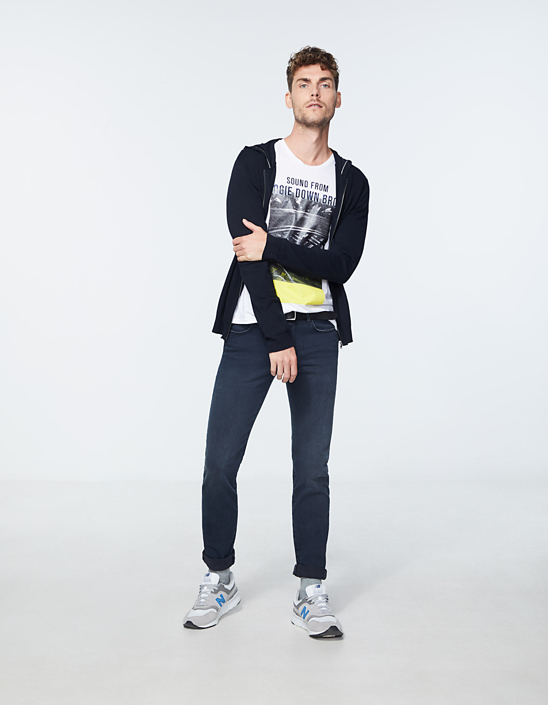 Men s navy blue Shinjuku SLIM jeans
