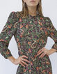 Robe midi imprimé bohème floral femme-4