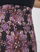 Falda larga violeta estampado bohemio mujer-5