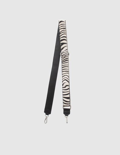 Women’s zebra pony calfskin leather 111 strap - IKKS