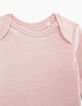 Body rose pâle à personnaliser en coton bio bébé-4