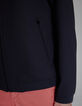 Blouson indigo esprit bomber à poches zippées Homme-4