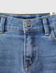 Light blue jeans dad fit print REPREVE jongens -6