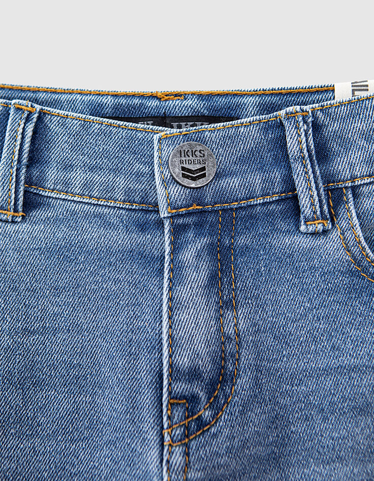 Light blue jeans dad fit print REPREVE jongens -6