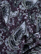 Women's flowing burgundy paisley shirt-9