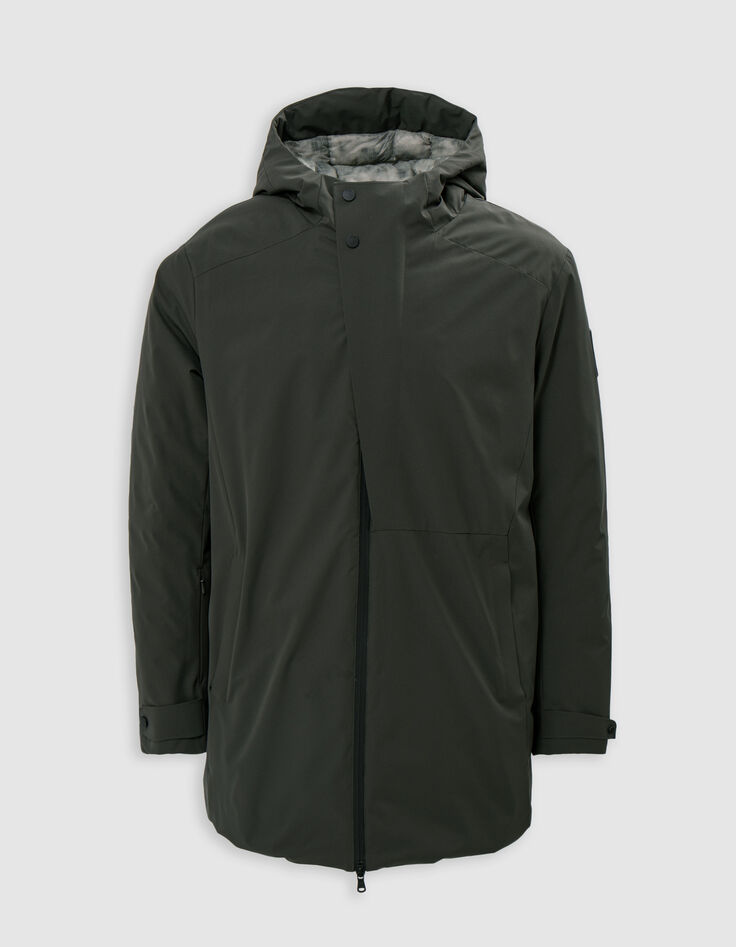 Parka verde oscuro interior estampado mármol WATERPROOF Homme-7