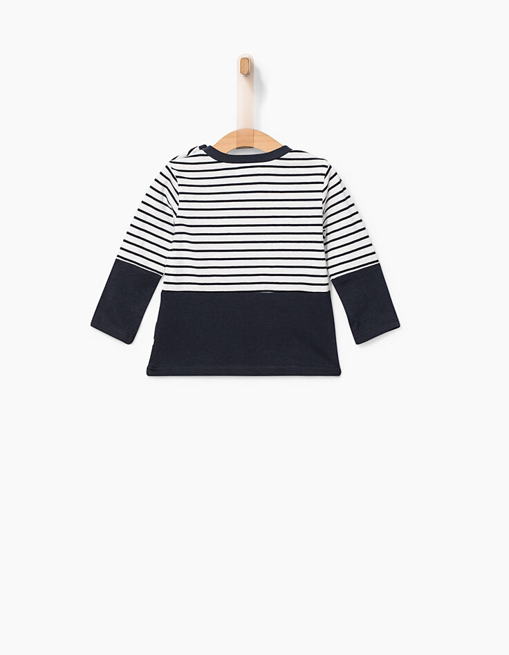 Marinera navy rayas con palmeras bebé niño -2