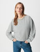 Grijs oversized sweatshirt met juwelenkraag Dames-1