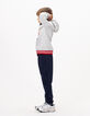 Boys’ navy joggers with letter drawstring-2
