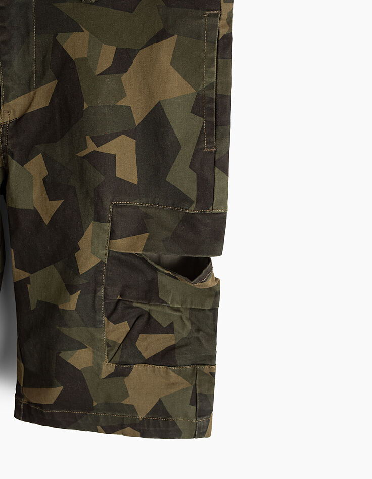 Bermudas bronce con camuflaje gráfico niño -6