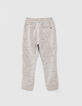 Pantalón jogging gris jaspeado medio SPORT LAB niño -3