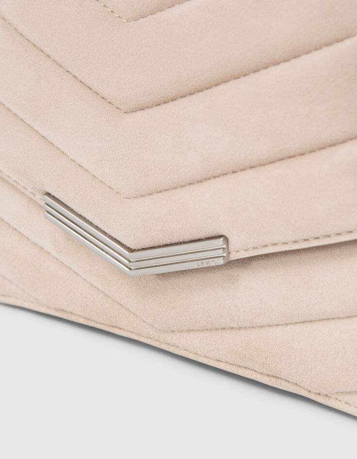 THE 1. bag SEASONALS – Women's chalk quilted leather M bag-4