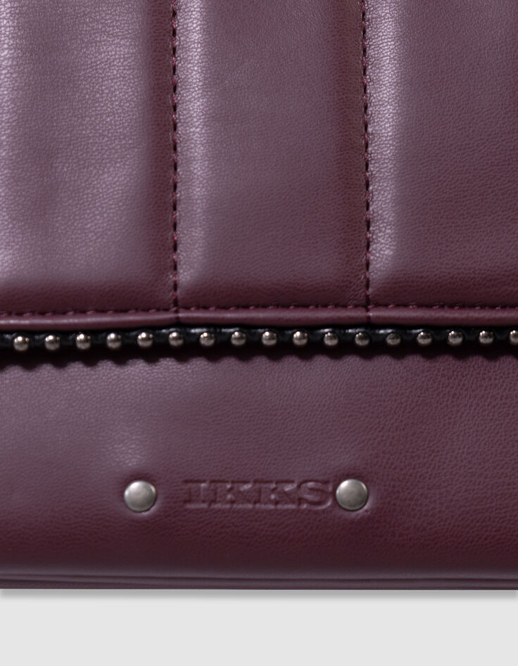 Sac à main bordeaux bordure microbilles fille-6