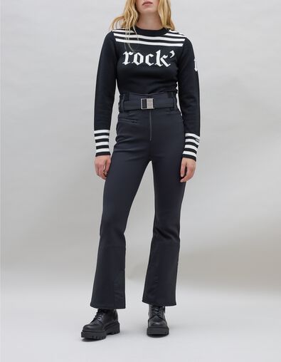 Women's black IKKS x DUVILLARD ski pants - IKKS
