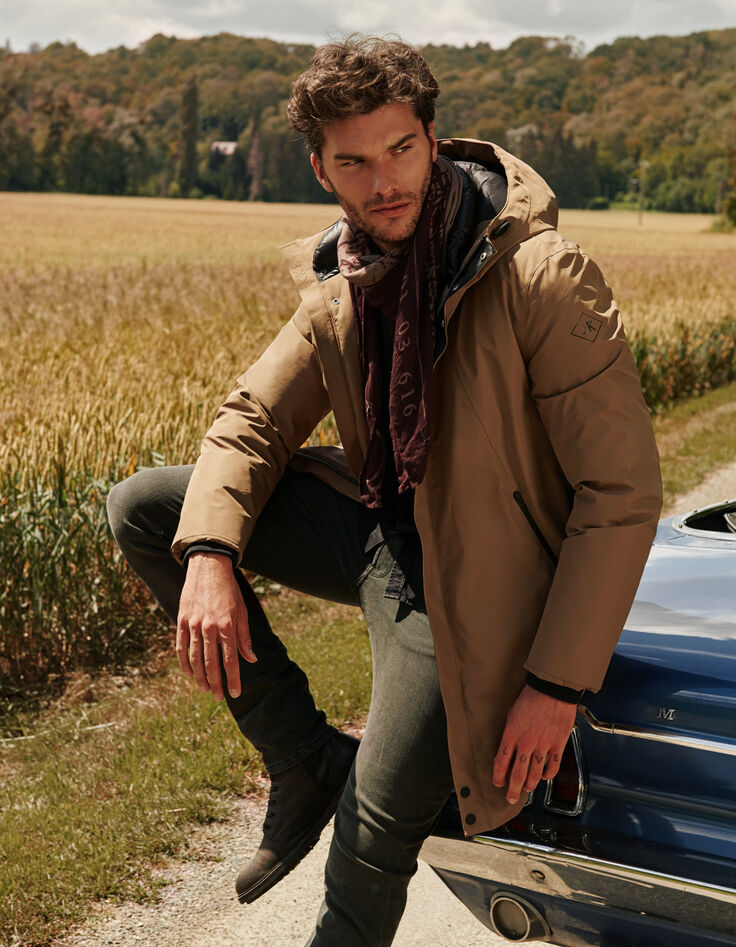 Parka beige matelassage DUPONT™SORONA® noir Homme-1