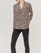 Blouse en voile recyclé imprimé papillons femme-1