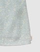 Blouse vert d'eau imprimé floral fille-6