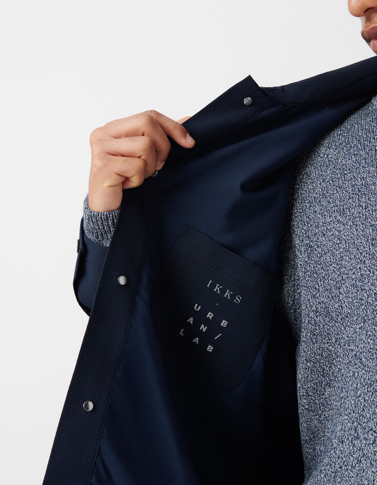 Men&rsquo;s navy COOLMAX seersucker jacket-5