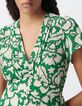Robe verte imprim&eacute; maxi tropical Femme-5