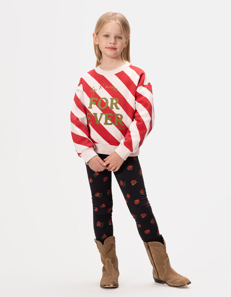 Mädchenwendeleggings in Schwarz und mit Rosenprint-9 Mädchenwendeleggings in Schwarz und mit Rosenprint-9