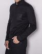 Men's black polo shirt-5