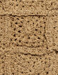 Camel woven raffia-style basket-4