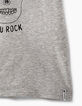 Tee-shirt gris chiné moyen visuel skull fleurs fille-5
