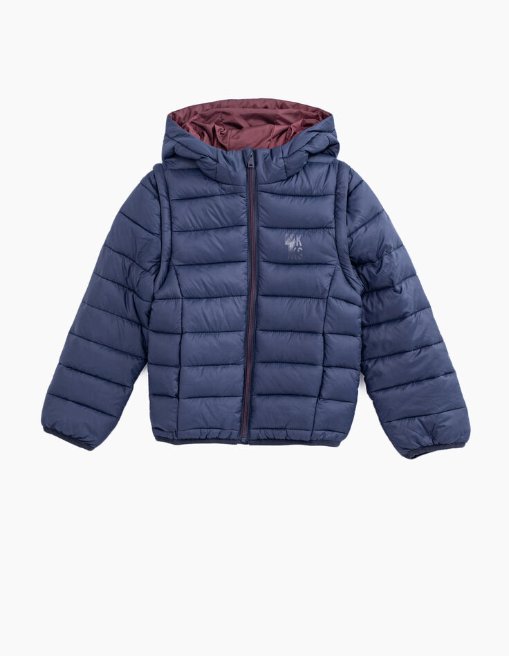 Anorak fino navy Essentiel reciclado niño -1