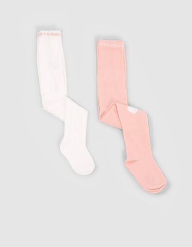 Collant Bébé Fille Ballerines Blanc en Coton Peigné – Kolibri Socks