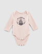 Baby’s light pink guitar graphic organic cotton bodysuit-3