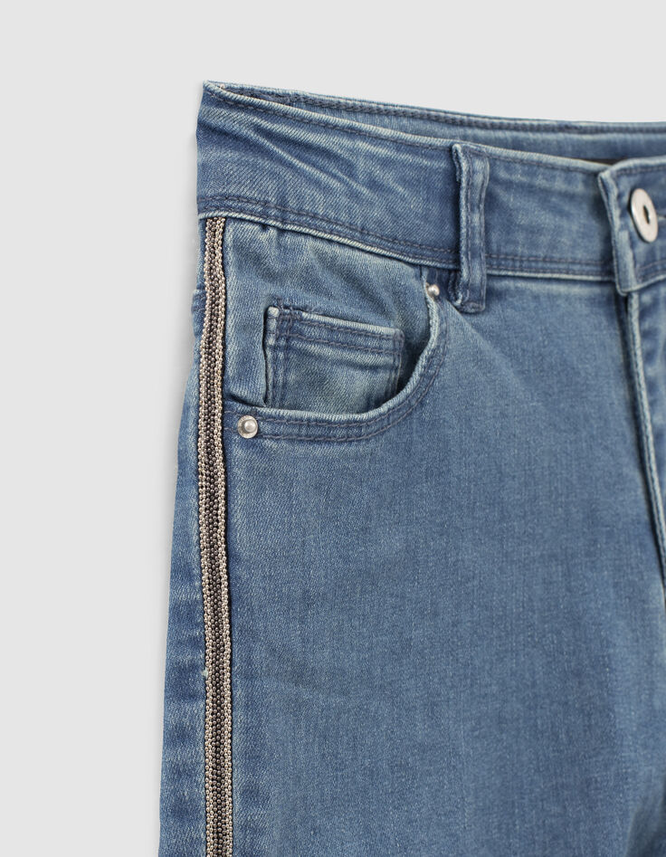 Vintage blue jeans met zijstroken meisjes-2