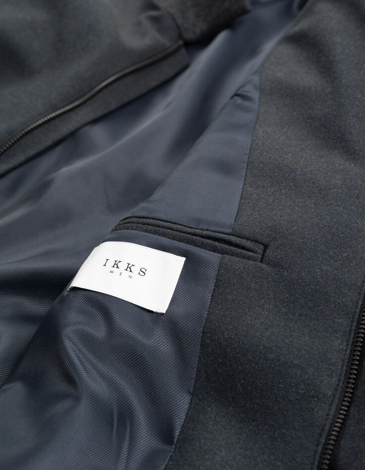 Chaqueta con cremallera antracita para hombre-7 Chaqueta con cremallera antracita para hombre-7