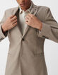Men’s beige cotton marl blazer-2