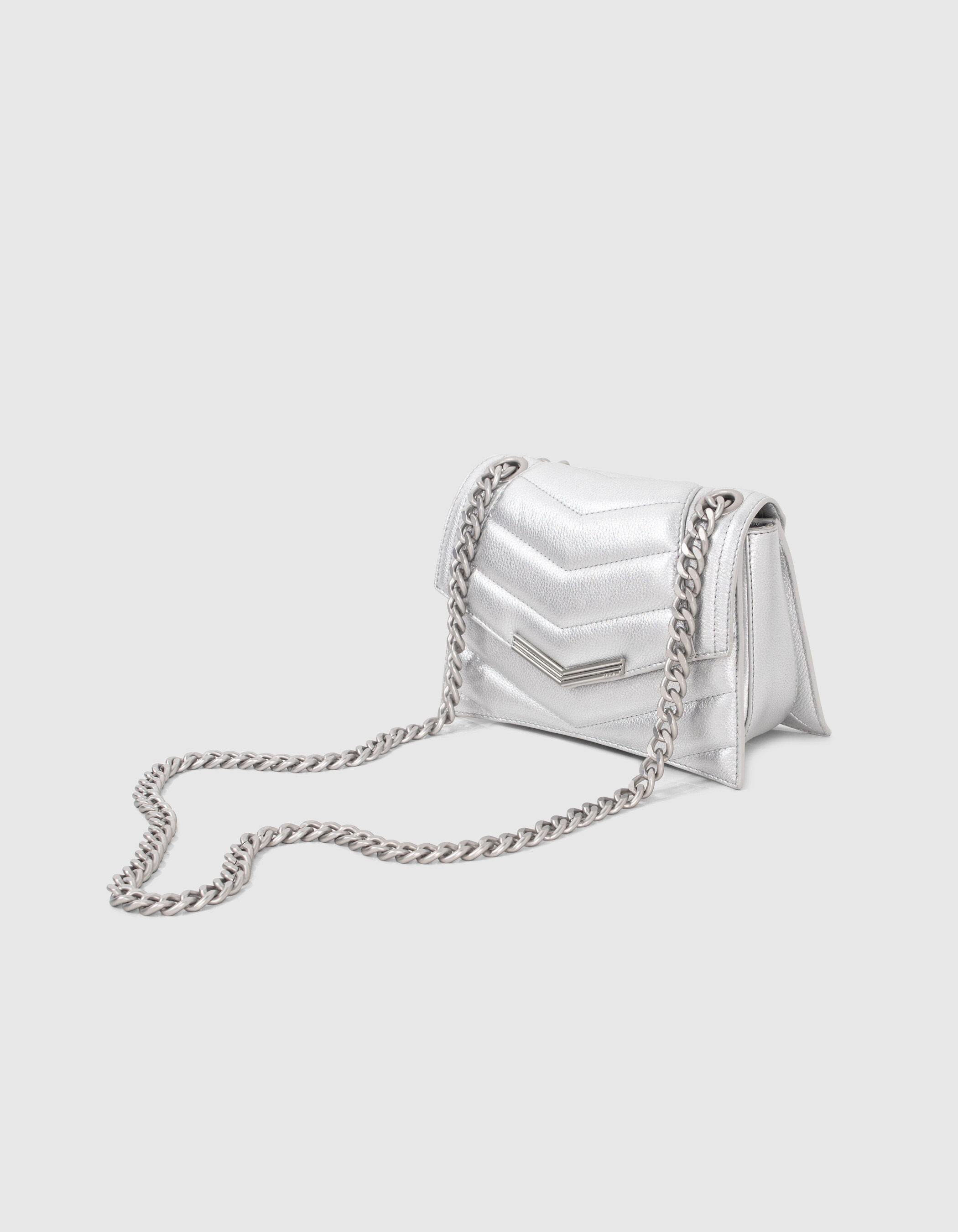 Sac store métallisé argent