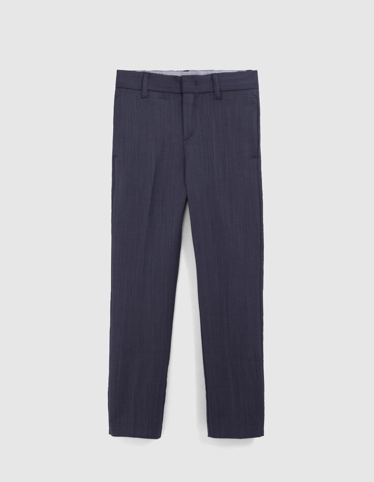 Pantalon marine maille garçon-3