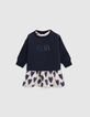 Robe 2-en-1 allover coeurs et sweat bébé fille-2