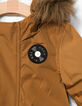 Parka coñac bebé niño-5