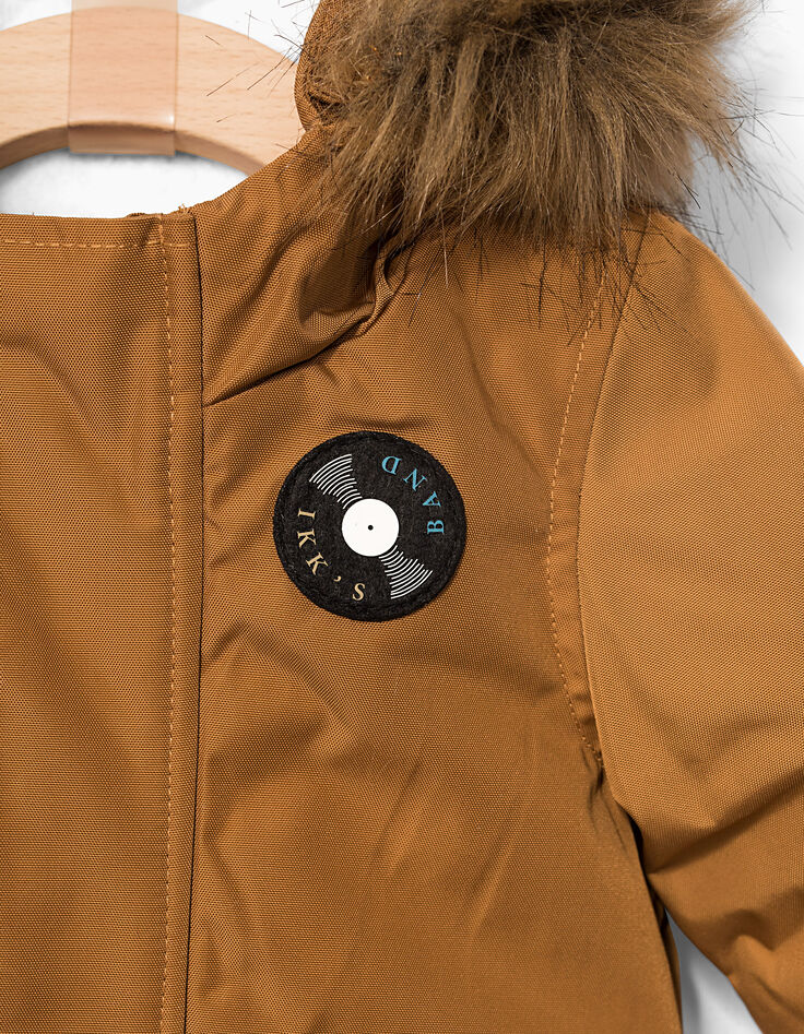Parka coñac bebé niño-5 Parka coñac bebé niño-5