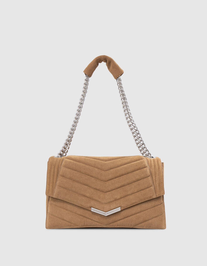THE 1. bag SEASONALS Women's sand quilted leather L bag - IKKS