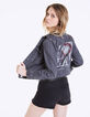 Chaqueta corta de denim visual espalda Thrashbird mujer-4