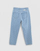 MOM blauwe allover meisjesjeans-3