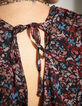 Vestido corto floral fondo negro cord&oacute;n en espalda mujer -3