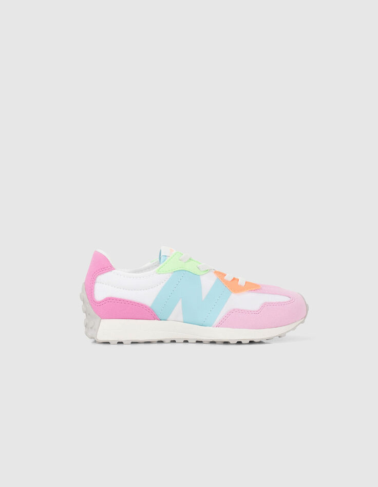 Pink New Balance 327 trainers-1