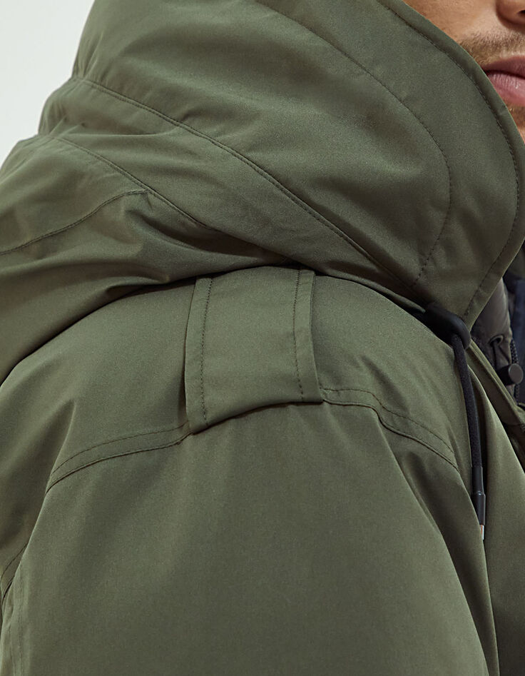 Parka longue dark kaki militaire WATERPROOF Homme-3