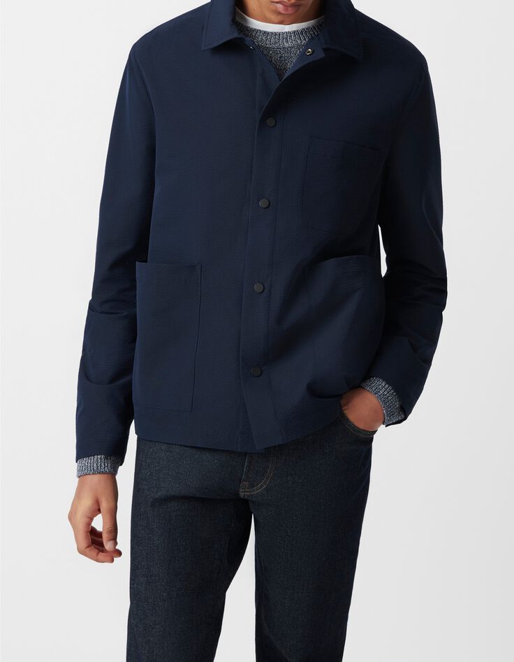 Men&rsquo;s navy COOLMAX seersucker jacket-2