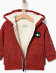 Baby boys' red cardigan -3