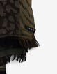 Khaki Damenschal mit Animal-Motiv-3