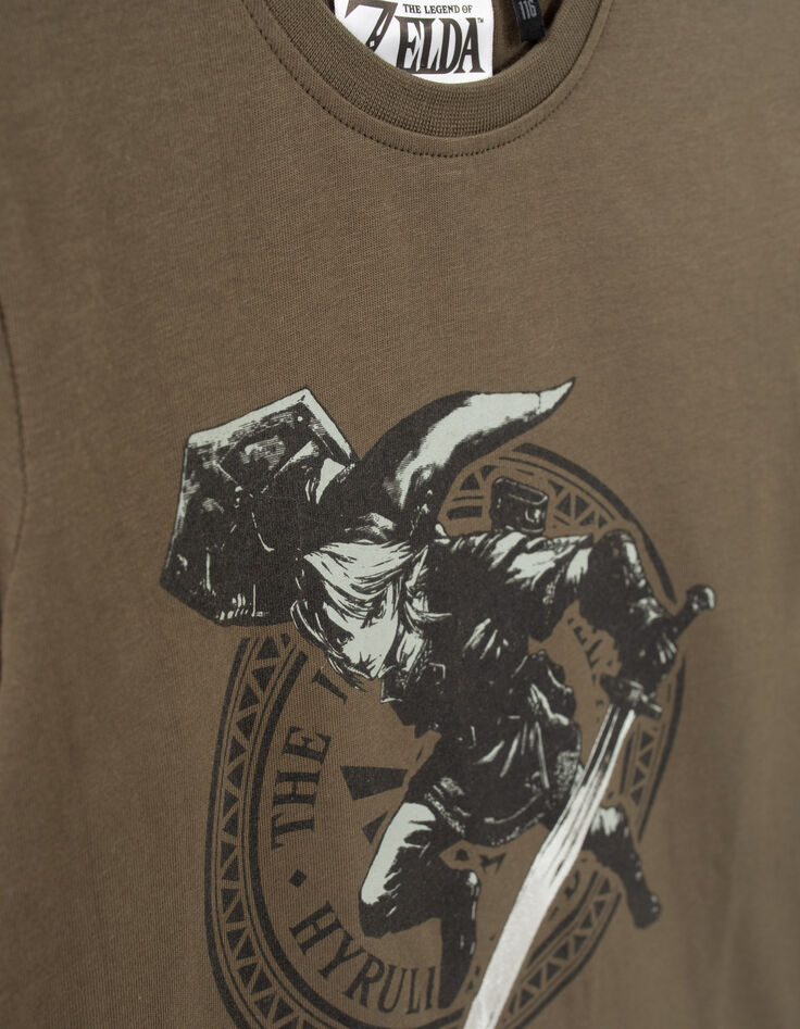 Boys’ khaki THE LEGEND OF ZELDA™ T-shirt with Link image-6