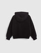Zwarte sweater luipaardblik, geborduurde lovertjes meisjes-3